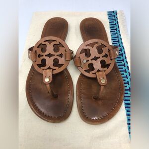 Tory Burch Miller Thong Brown Sandals size 9